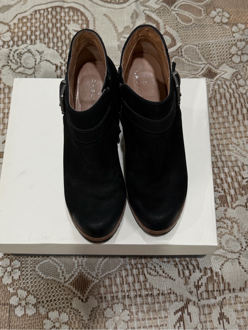 Caslon Black Suede Women's Ankle Booties - Casual Chic